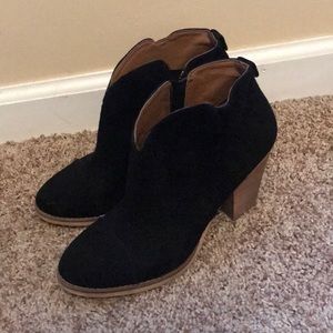 Black booties size 7